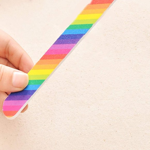 Nail File 10 PCS Professional Double Sided 100/180 Grit Nail Files Emery Board C - Picture 4 of 5